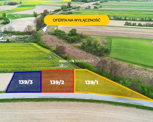 30 ar działek budowlanych, gm. Czernichów