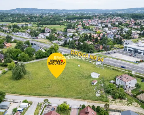 Atrakcyjny teren Tarnów przy drodze 94