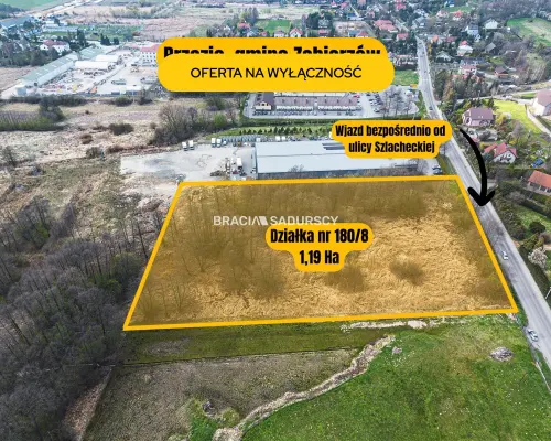 Atrakcyjna nieruchomość usługowa w Brzeziu 1,19 ha