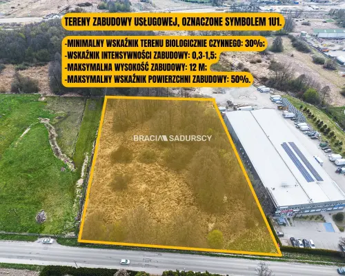 Atrakcyjna nieruchomość usługowa w Brzeziu 1,19 ha