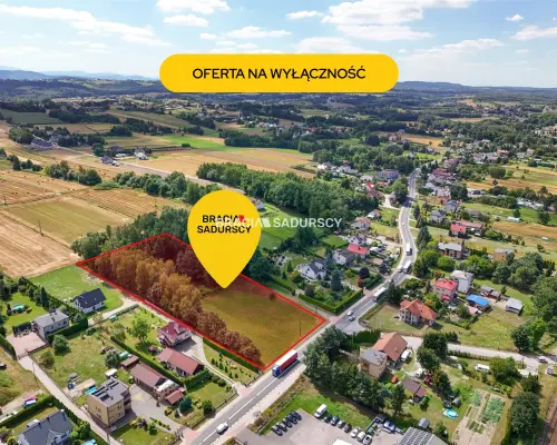 Działka usługowa / MPZP / główna droga krajowa