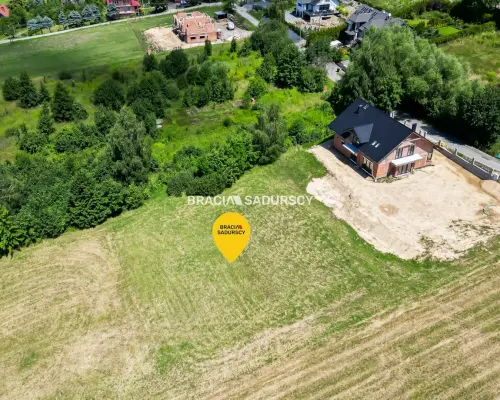 6 arów budowlanej, piękna panorama, Mogilany