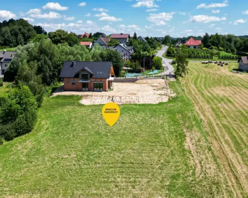 6 arów budowlanej, piękna panorama, Mogilany