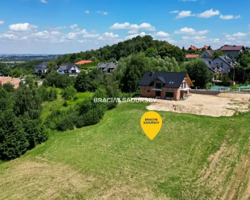 6 arów budowlanej, piękna panorama, Mogilany