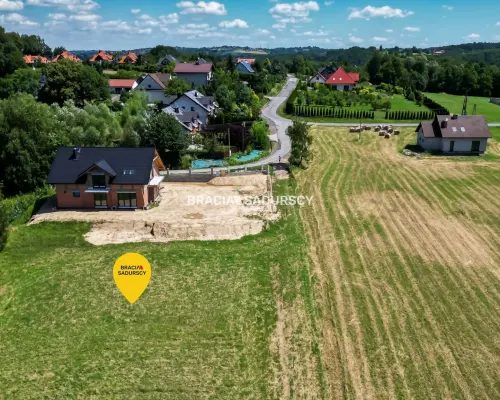 6 arów budowlanej, piękna panorama, Mogilany