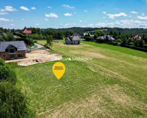 6 arów budowlanej, piękna panorama, Mogilany