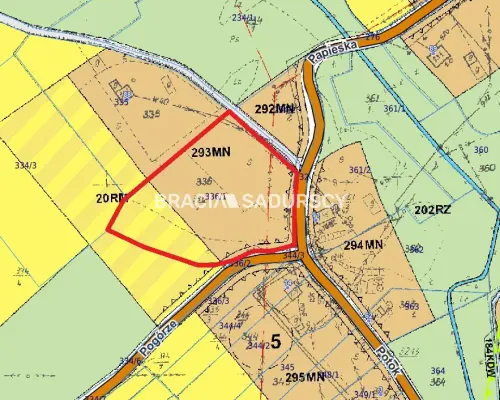 Działka budowlana 8900 m2 Poręba Żegoty