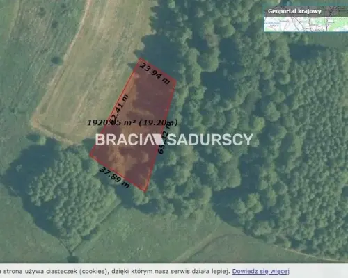 Działka budowlano - rolna u podnóża Zamku Tenczyn