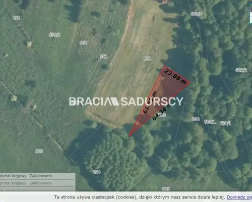 Działka budowlano - rolna u podnóża Zamku Tenczyn