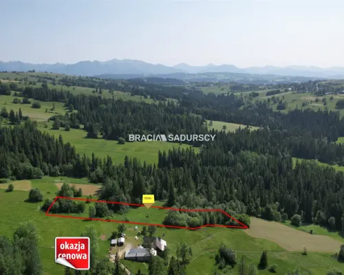 Inwestycyjny Gotowiec na Podhalu! Działka 4267 m² z WZ na 6 Domów w Bańskiej Wyżnej (os. Gielatówka) - Cena