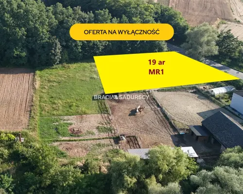 Na sprzedaż działka budowlana – 19 arów