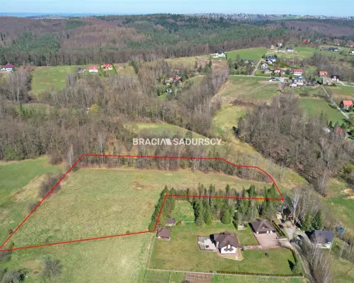 Widokowa działka budowlana w Głogoczowie