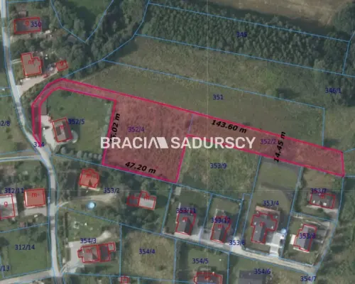 Działka budowlana, Chorowice, Mogilany