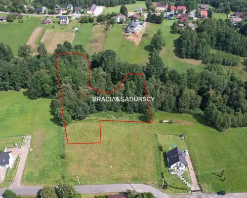Działka budowlano-leśna. Siepraw.