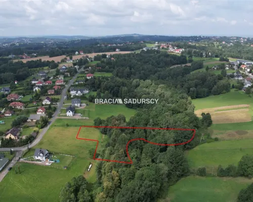 Działka budowlano-leśna. Siepraw.