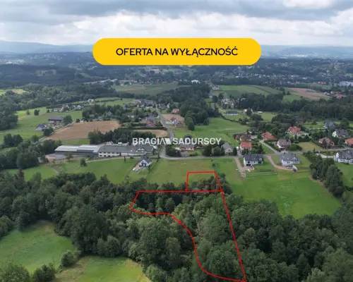 Działka budowlano-leśna. Siepraw.