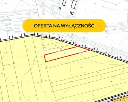 Działka rolna o pow. 41 ar. w Krakowie.  Przedmiotem oferty jest nieruchomość gruntowa niezabudowana o nr ew.  40  położona w