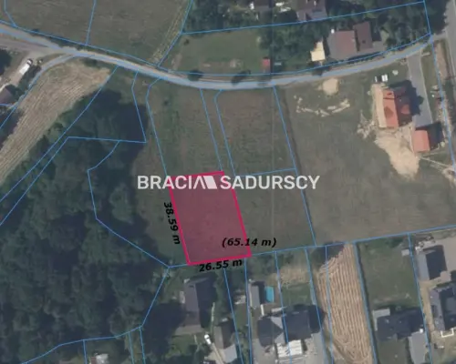 Widokwa działka budowlana Byszyce, gmina Wieliczka
