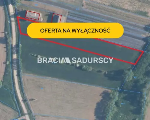 Popędzyna działka z możliwośćią uzyskania wz