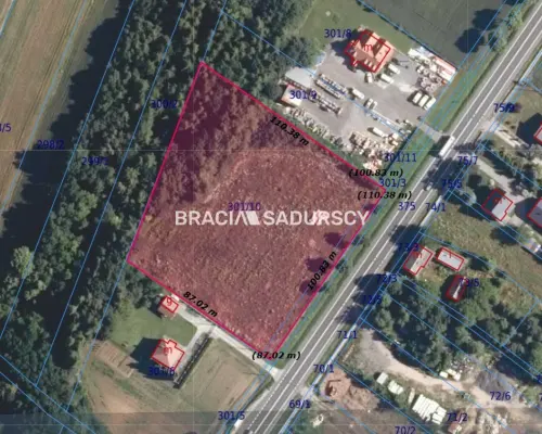 Maszków, 2,5 km od S7 | 1,1 ha Usługi | Przy trasie 772 I Zgoda na lokalizację zjazdu      LOKALIZACJA STRATEGICZNA: