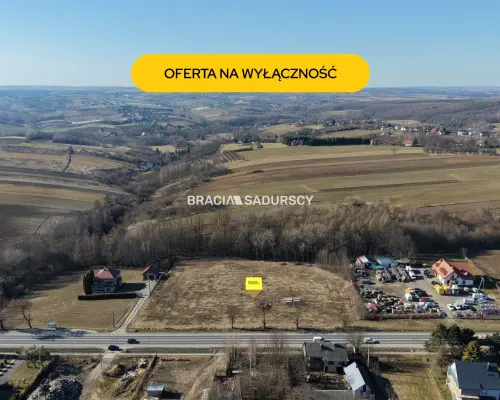 Maszków, 2,5 km od S7 | 1,1 ha Usługi | Przy trasie 772 I Zgoda na lokalizację zjazdu      LOKALIZACJA STRATEGICZNA: