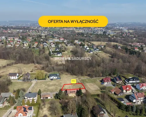 Gaj, gm. Mogilany - działka MU 15 min od Krakowa! Gotowa pod budowę domu lub na rozwój biznesu     Szukasz miejsca, gd