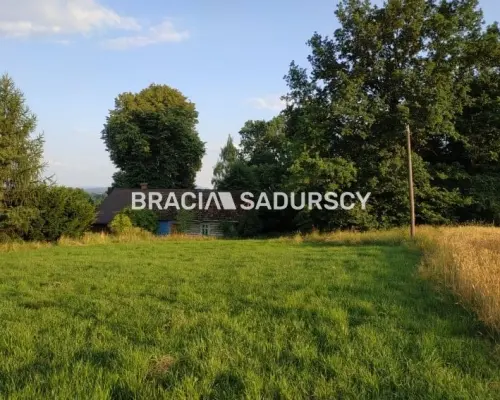 Działka rolna z drewnianym domem Nowa Wieś