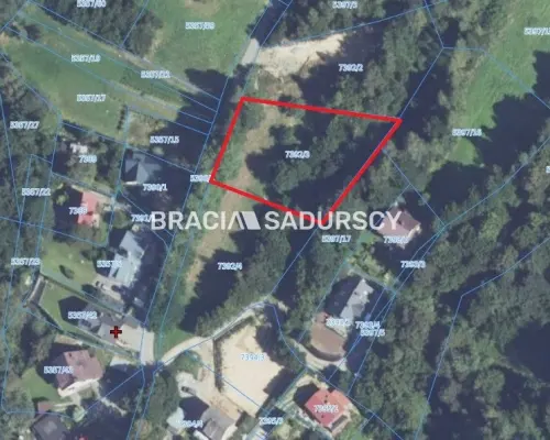 Pcim - Przepiękna widokowa działka budowlana 14 ar