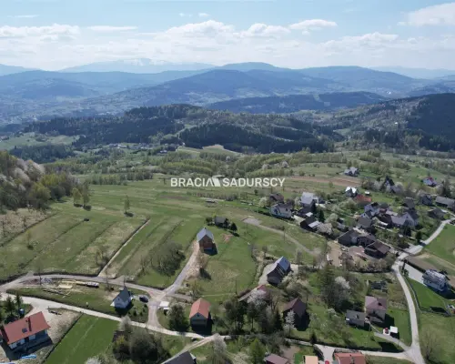 Działka budowlana o pow. 1596 m2  Krzeszów, gm. Stryszawa. Widokowa działka  położona w malowniczym Krzeszowie  w okoli