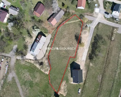 Działka budowlana o pow. 1596 m2  Krzeszów, gm. Stryszawa. Widokowa działka  położona w malowniczym Krzeszowie  w okoli