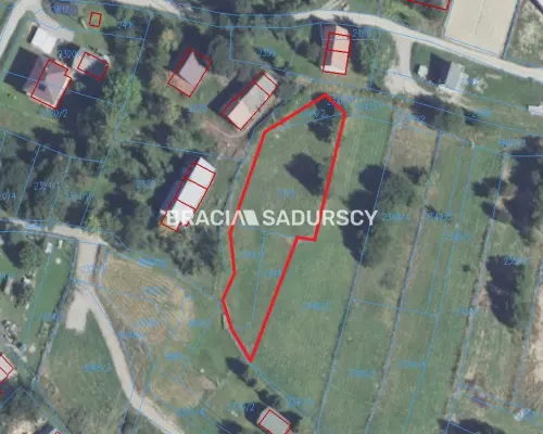 Działka budowlana o pow. 1596 m2  Krzeszów, gm. Stryszawa. Widokowa działka  położona w malowniczym Krzeszowie  w okoli