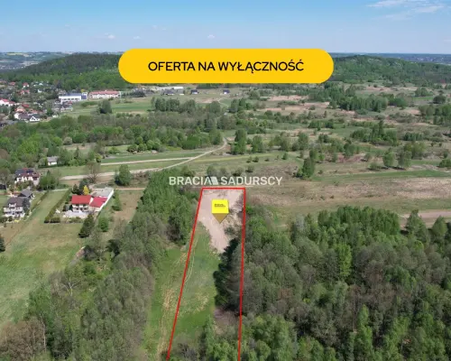 Panoramiczna Działka Rezydencjalna 53a z Widokiem na Babią Górę | Przeginia Narodowa   Ostatnia linia zabudowy, połudn