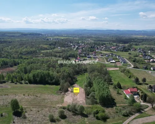 Panoramiczna Działka Rezydencjalna 53a z Widokiem na Babią Górę | Przeginia Narodowa   Ostatnia linia zabudowy, połudn