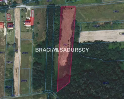Panoramiczna Działka Rezydencjalna 53a z Widokiem na Babią Górę | Przeginia Narodowa   Ostatnia linia zabudowy, połudn