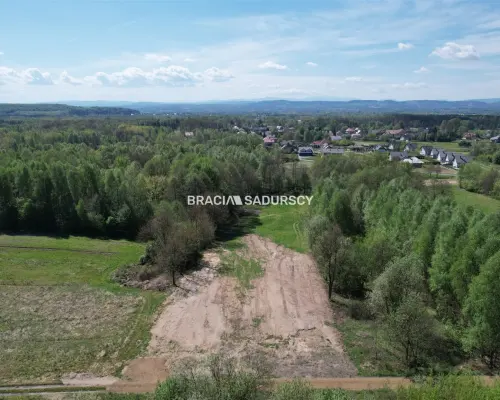 Panoramiczna Działka Rezydencjalna 53a z Widokiem na Babią Górę | Przeginia Narodowa   Ostatnia linia zabudowy, połudn