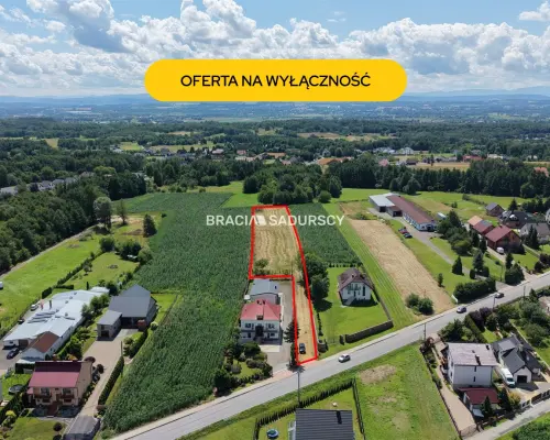 Działka z projektem na 5 bliźniaków
