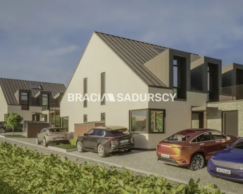 Działka z projektem na 5 bliźniaków