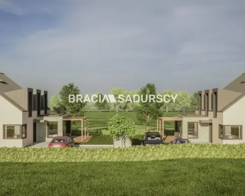 Działka z projektem na 5 bliźniaków