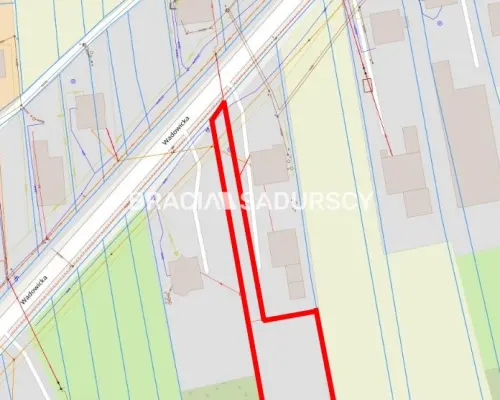 Działka z projektem na 5 bliźniaków