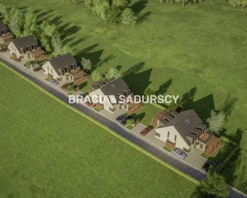 Działka z projektem na 5 bliźniaków