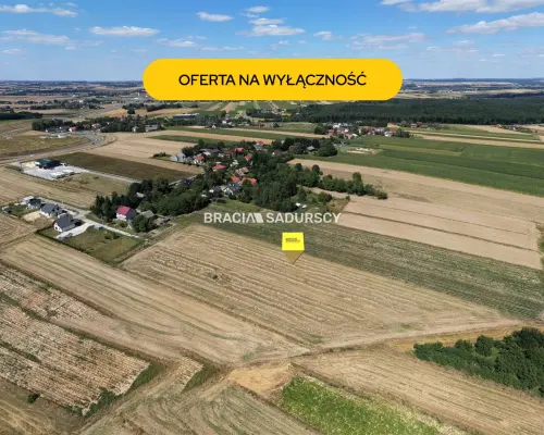 Duża działka inwestycyjna pod Krakowem - 1,5 km od S7 (węzeł Widoma) | Potencjał przekształcenia | Opcja zakupu 8 414 m² g