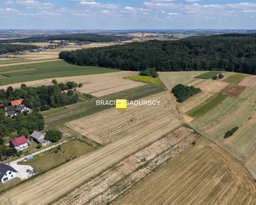 Duża działka inwestycyjna pod Krakowem - 1,5 km od S7 (węzeł Widoma) | Potencjał przekształcenia | Opcja zakupu 8 414 m² g