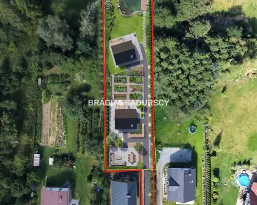 Gotowa inwestycja: Działka 20,2 ara z prawomocnym pozwoleniem na budowę 2 domów - Narama (15 min od Krakowa)      Szuk