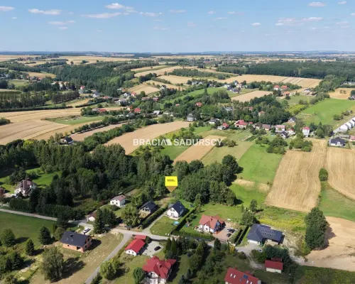 Gotowa inwestycja: Działka 20,2 ara z prawomocnym pozwoleniem na budowę 2 domów - Narama (15 min od Krakowa)      Szuk
