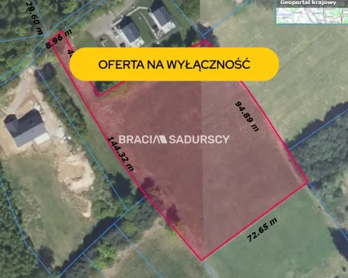Działka 80 ar Budowlano-usługowa