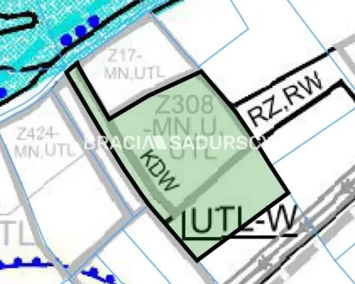 Działka 80 ar Budowlano-usługowa