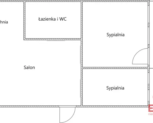 Przestronne 3 pokoje,Leśna Dolina
