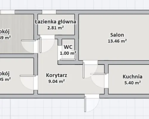 Okazja 3 pokoje 64m2 Kleosin