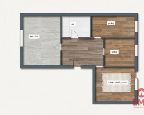 3 pokoje | 73 m² | ul. Dobra | Piękny widok
