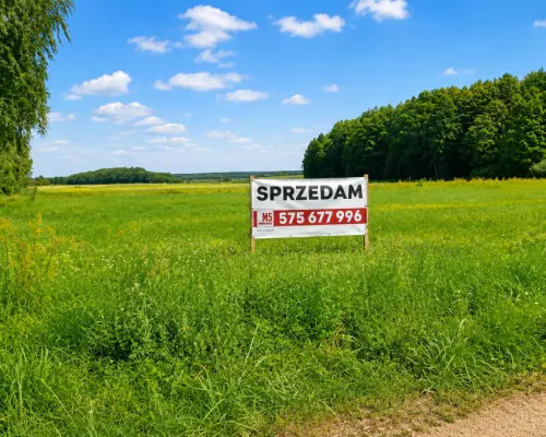 Działka budowlana 2160 m2. Nowosiółki